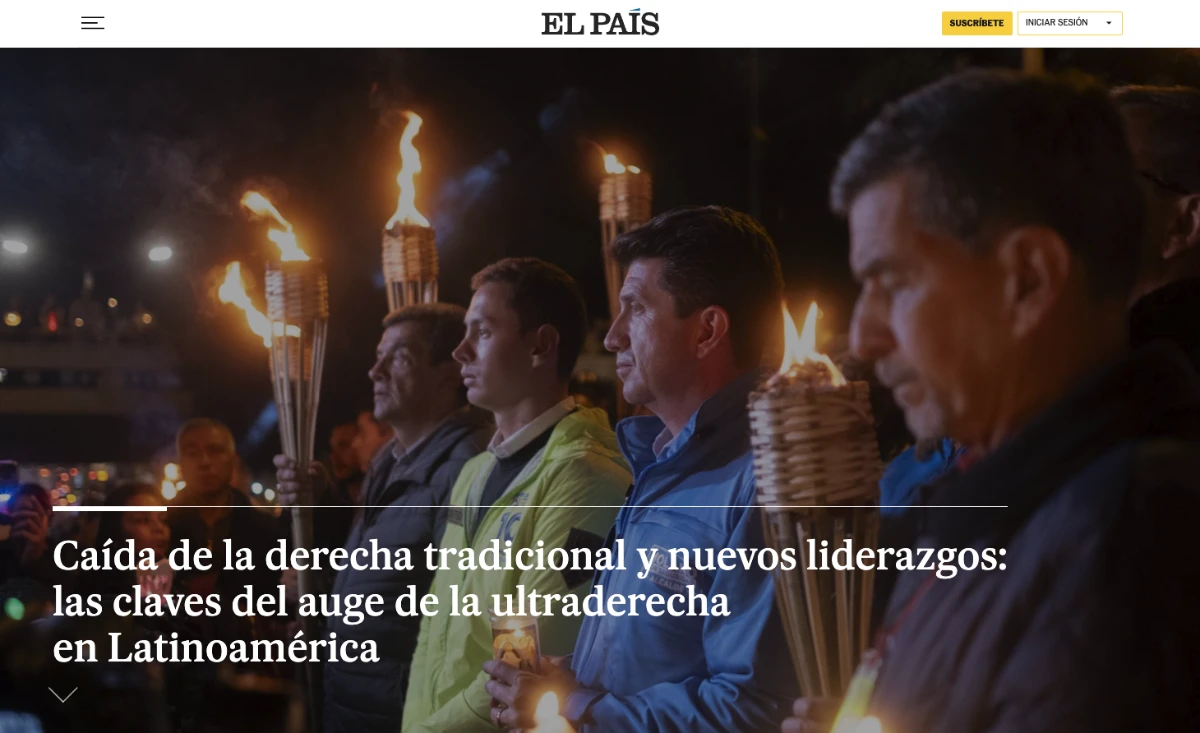 Presentación de los hallazgos principales de los estudios sobre la ultraderecha en América Latina en el diario El País”