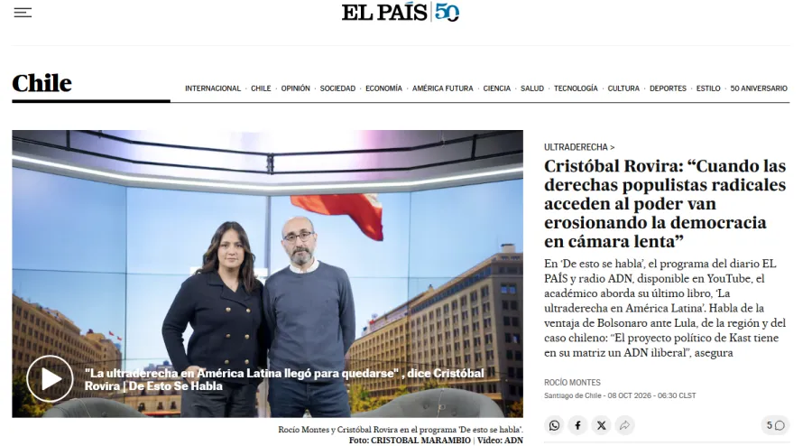 Cuando las derechas populistas radicales acceden al poder van erosionando la democracia en cámara lenta