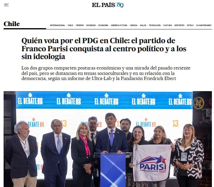 Quién vota por el PDG en Chile